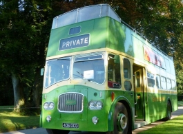 1960's open top bus for weddings in Chichester